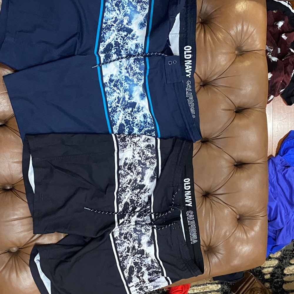 Old Navy ,Navy and Black Patterned Shorts